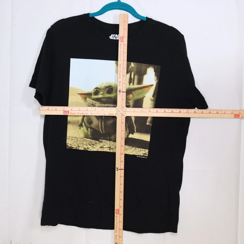 Star Wars Fifth Sun Baby Yoda Grogu Graphic T-Shirt Mens L‎ Black
